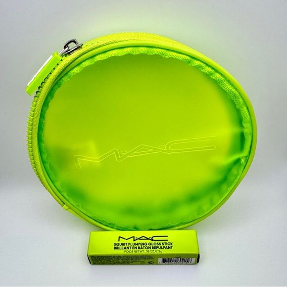MAC Cosmetics Other - MAC Squirt Plumping Gloss #15 Like Squirt Lime Transparent Lip Gloss w/Pouch NIB